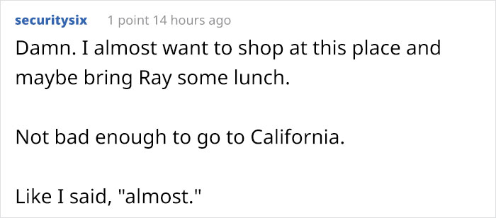 Customer Leaves 1-Star Because A Homeless Man Hangs Out By The Entrance, Gets Shut Down By The Business Owner