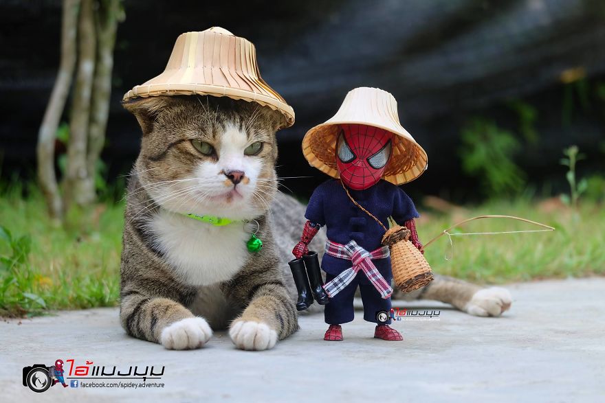 Artist Puts Baby Spiderman And Cats In The Funniest Scenarios (30 Pics) Artist Puts Baby Spiderman And Cats In The Funniest Scenarios (30 Pics)