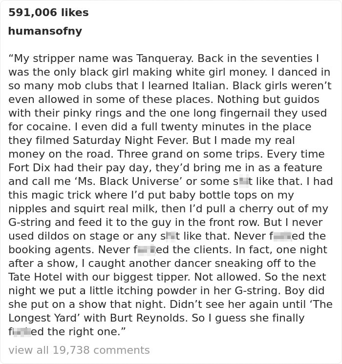 Woman Shares Her Crazily Eventful And Spicy Life Story On ‘Humans Of New York’ And It Goes Viral Woman Shares Her Crazily Eventful And Spicy Life Story On ‘Humans Of New York’ And It Goes Viral