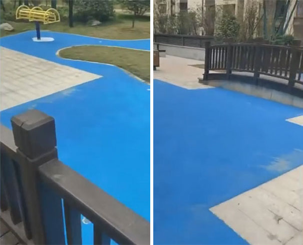 Homeowners Outraged After Realizing Their Builders Built A Plastic Lake Instead Of The Real One Their Pictures Showed Homeowners Outraged After Realizing Their Builders Built A Plastic Lake Instead Of The Real One Their Pictures Showed