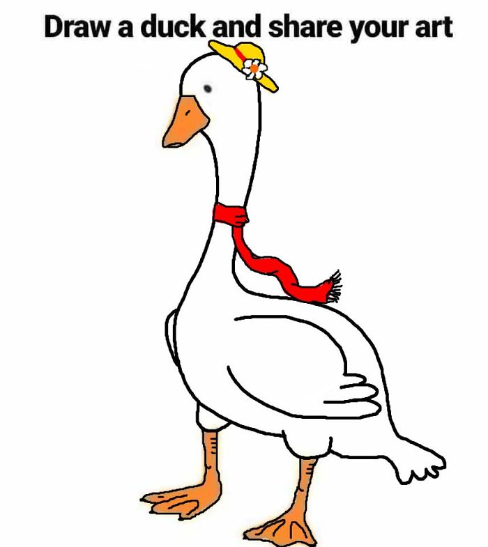 People Go Wild After Someone Asks Them To “Draw A Duck” Based On This Simple Template People Go Wild After Someone Asks Them To “Draw A Duck” Based On This Simple Template