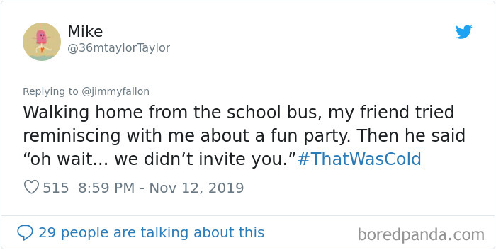 Jimmy Fallon Asks People To Share The “Cold” Insults They’ve Gotten And They Deliver (30 Tweets) Jimmy Fallon Asks People To Share The “Cold” Insults They’ve Gotten And They Deliver (30 Tweets)