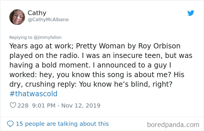 Jimmy Fallon Asks People To Share The “Cold” Insults They’ve Gotten And They Deliver (30 Tweets) Jimmy Fallon Asks People To Share The “Cold” Insults They’ve Gotten And They Deliver (30 Tweets)