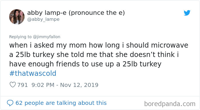 Jimmy Fallon Asks People To Share The “Cold” Insults They’ve Gotten And They Deliver (30 Tweets) Jimmy Fallon Asks People To Share The “Cold” Insults They’ve Gotten And They Deliver (30 Tweets)