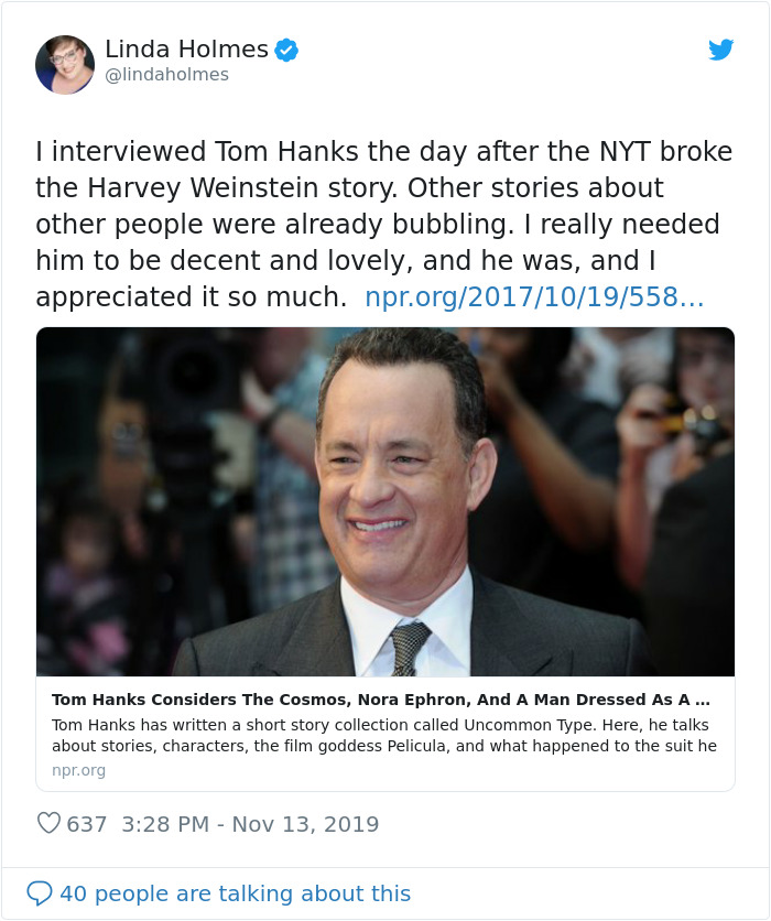Tom Hanks Is The Nicest Guy In Hollywood And People Are Sharing The Reasons Why Tom Hanks Is The Nicest Guy In Hollywood And People Are Sharing The Reasons Why