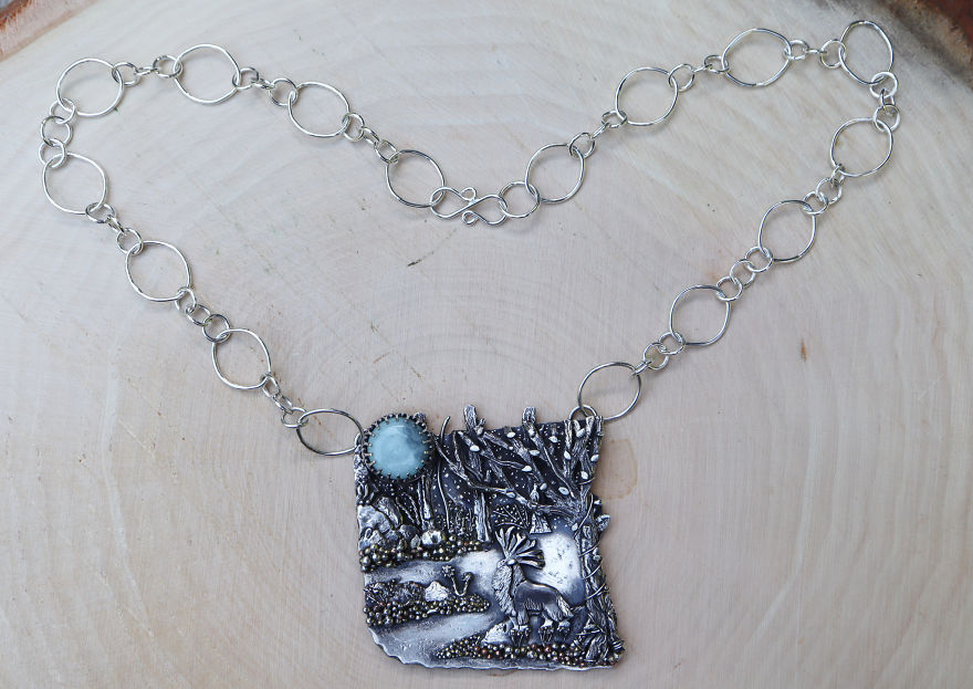 I Hand-Crafted A Princess Mononoke Inspired Pendant I Hand-Crafted A Princess Mononoke Inspired Pendant