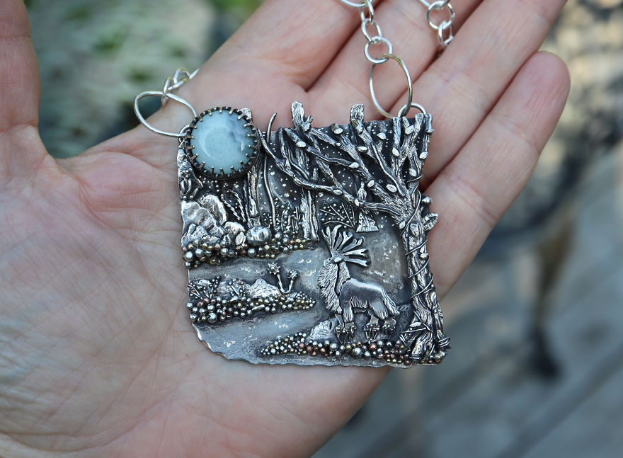 I Hand-Crafted A Princess Mononoke Inspired Pendant I Hand-Crafted A Princess Mononoke Inspired Pendant