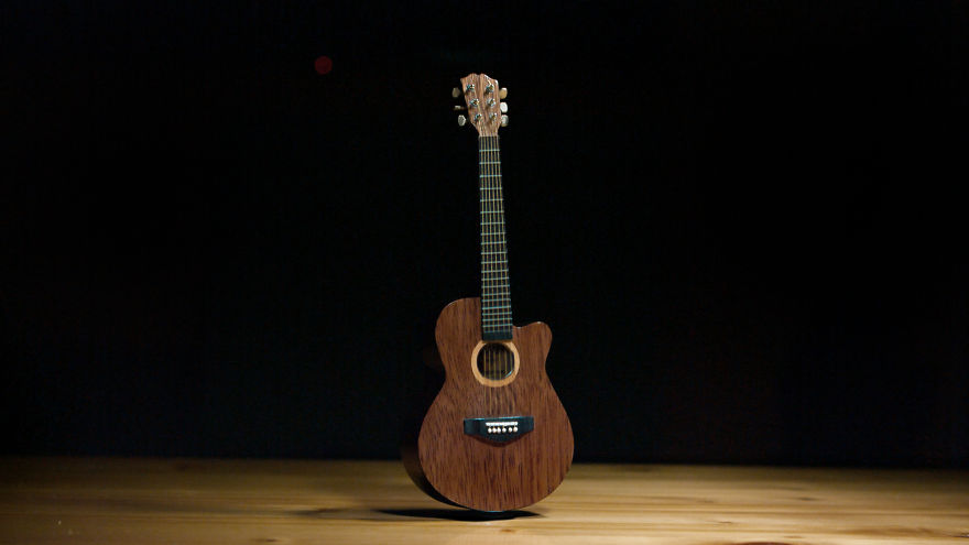 I Made A Miniature Guitar