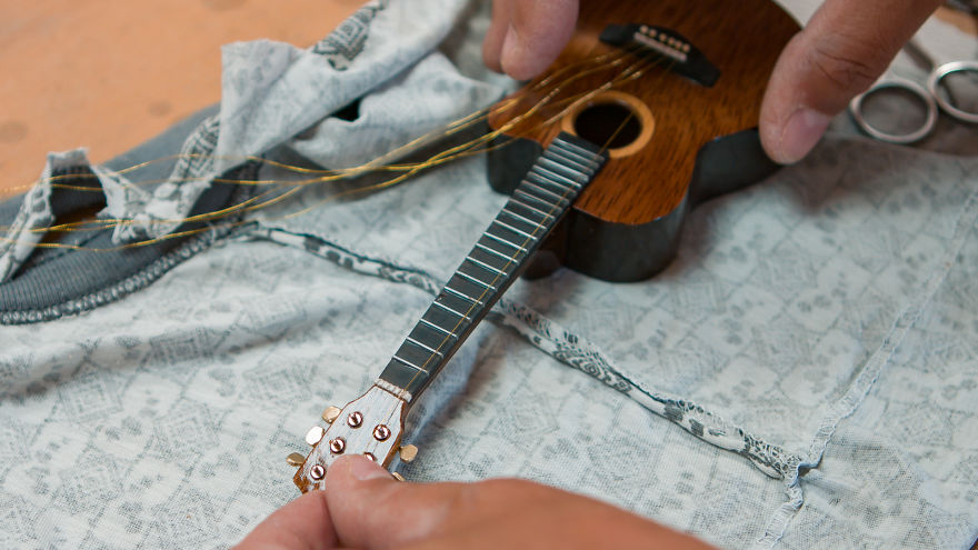 I Made A Miniature Guitar
