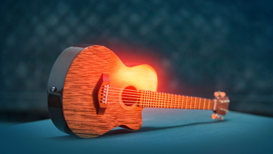 I Made A Miniature Guitar