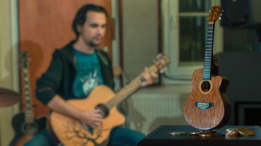 I Made A Miniature Guitar