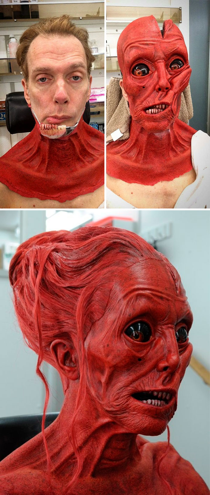 30 Before And After Shots That Show How Much Effort Is Put Into Hollywood SFX Makeup 30 Before And After Shots That Show How Much Effort Is Put Into Hollywood SFX Makeup