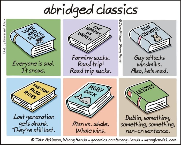 Artist Pokes Fun At Literature Classics In 30 Cartoons Artist Pokes Fun At Literature Classics In 30 Cartoons