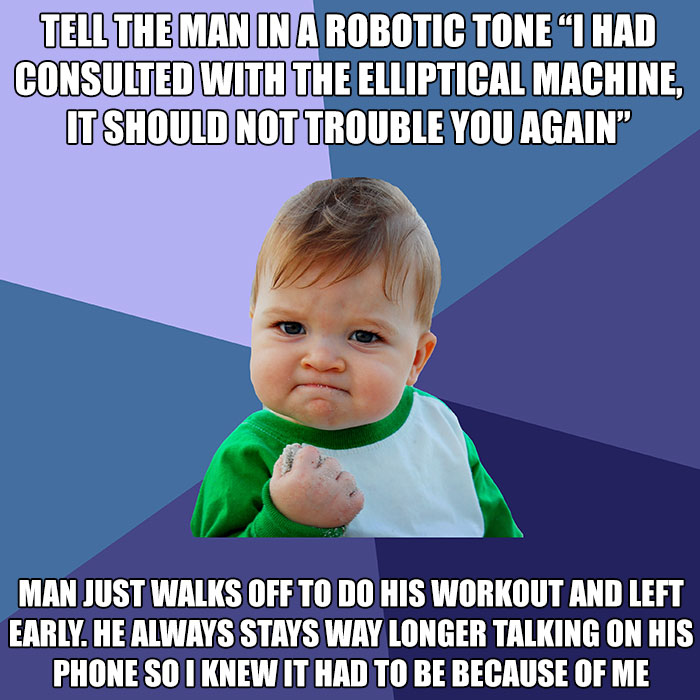 Gym Worker Plans And Executes Long-Term Revenge On Rude Customer Who Called Him ‘Robotic’ Gym Worker Plans And Executes Long-Term Revenge On Rude Customer Who Called Him ‘Robotic’