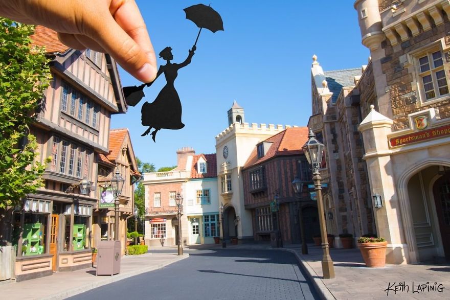 I Travel Around Disneylands Around The World To Hold Up Paper Cut-Outs Of Famous Characters And Scenes (86 Pics) I Travel Around Disneylands Around The World To Hold Up Paper Cut-Outs Of Famous Characters And Scenes (86 Pics)