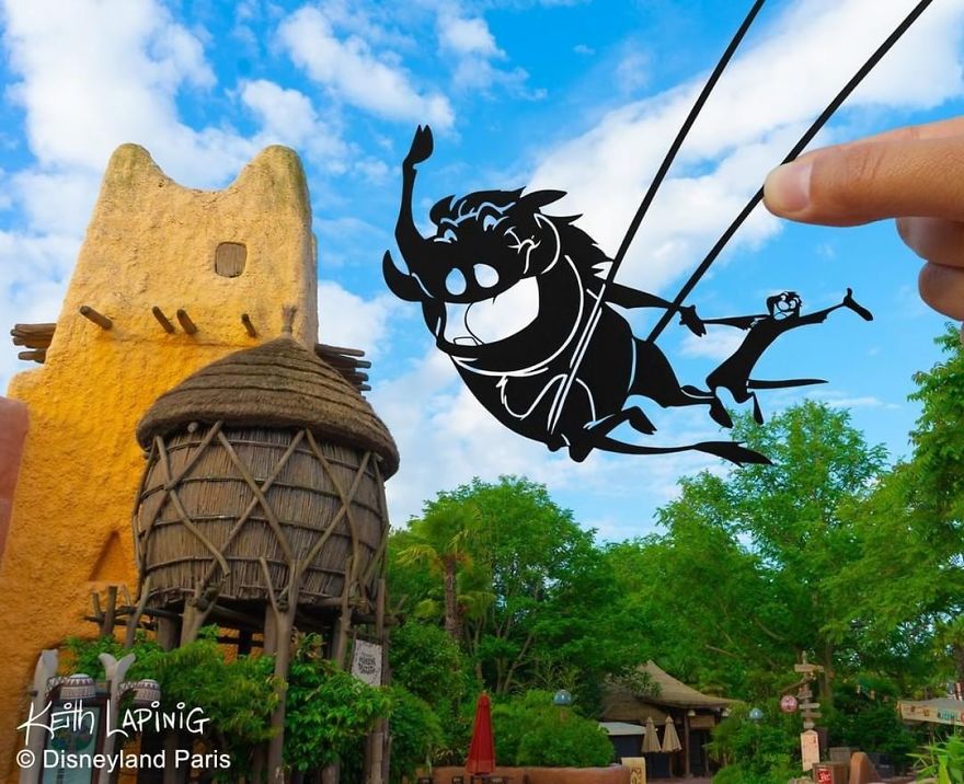 I Travel Around Disneylands Around The World To Hold Up Paper Cut-Outs Of Famous Characters And Scenes (86 Pics) I Travel Around Disneylands Around The World To Hold Up Paper Cut-Outs Of Famous Characters And Scenes (86 Pics)