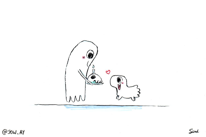 The Adventures Of A Little Ghost And His Cute Dog That I Drew For This Year’s Inktober The Adventures Of A Little Ghost And His Cute Dog That I Drew For This Year’s Inktober
