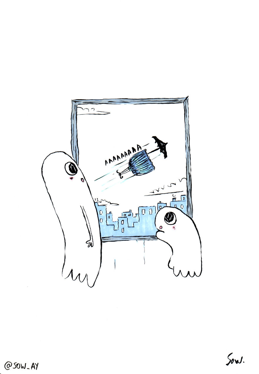 The Adventures Of A Little Ghost And His Cute Dog That I Drew For This Year’s Inktober The Adventures Of A Little Ghost And His Cute Dog That I Drew For This Year’s Inktober