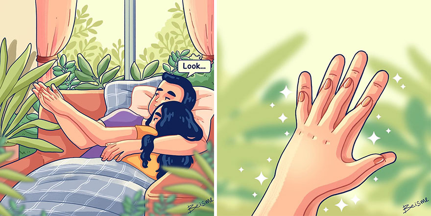 Artist Depicts Her Relationship With Her Boyfriend In 31 Illustrations
