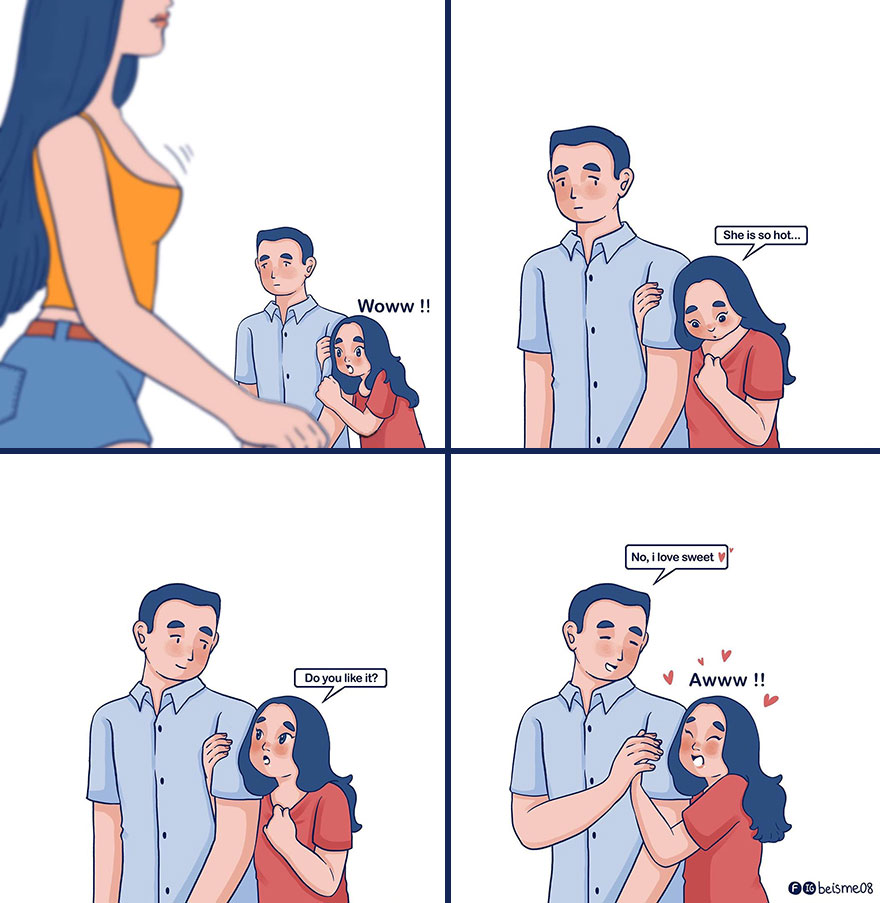 Artist Depicts Her Relationship With Her Boyfriend In 31 Illustrations Artist Depicts Her Relationship With Her Boyfriend In 31 Illustrations