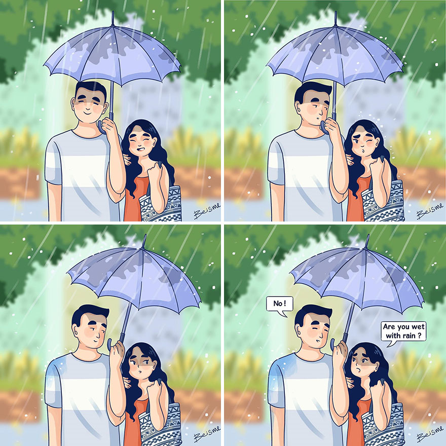 Artist Depicts Her Relationship With Her Boyfriend In 31 Illustrations Artist Depicts Her Relationship With Her Boyfriend In 31 Illustrations