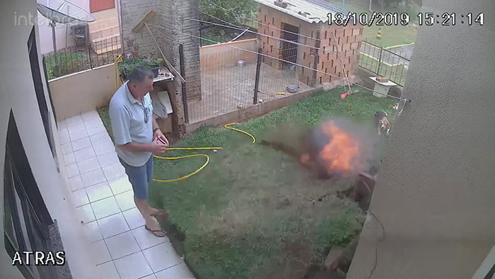 Man Accidentally Blows Up His Entire Backyard While Trying To Get Rid Of Cockroaches Man Accidentally Blows Up His Entire Backyard While Trying To Get Rid Of Cockroaches