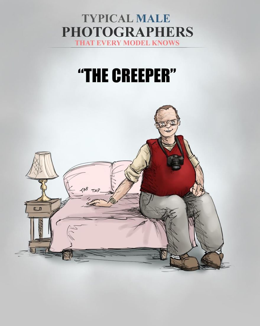 Artist Illustrates Stereotypical Male And Female Photographers And People Are Saying It’s Spot On