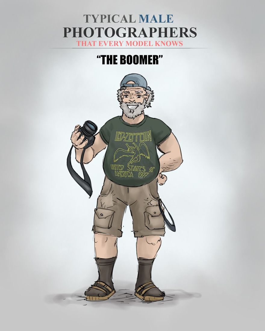 Artist Illustrates Stereotypical Male And Female Photographers And People Are Saying It’s Spot On