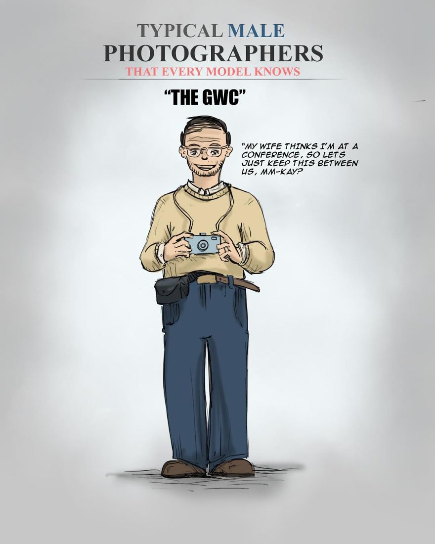 Artist Illustrates Stereotypical Male And Female Photographers And People Are Saying It’s Spot On