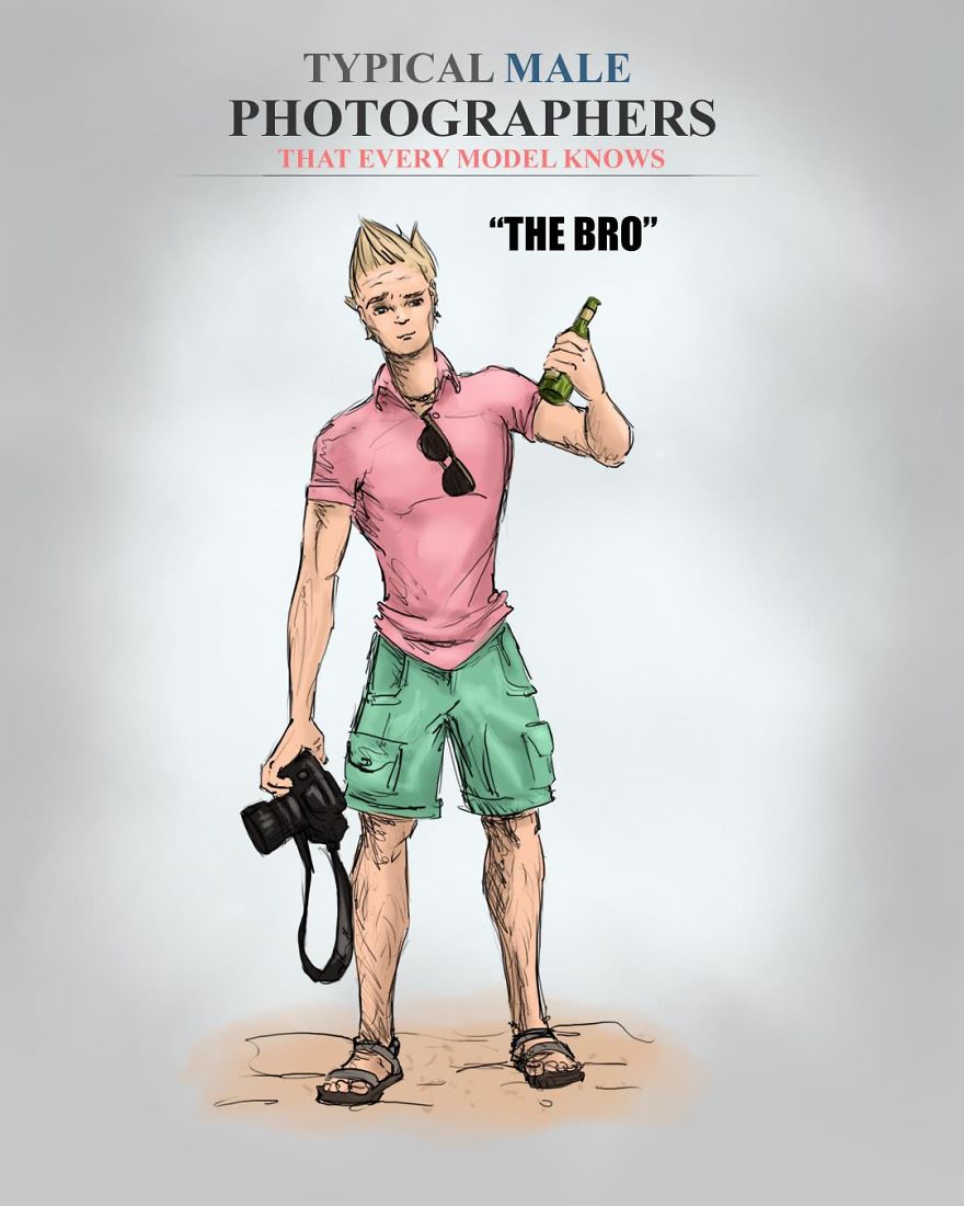 Artist Illustrates Stereotypical Male And Female Photographers And People Are Saying It’s Spot On