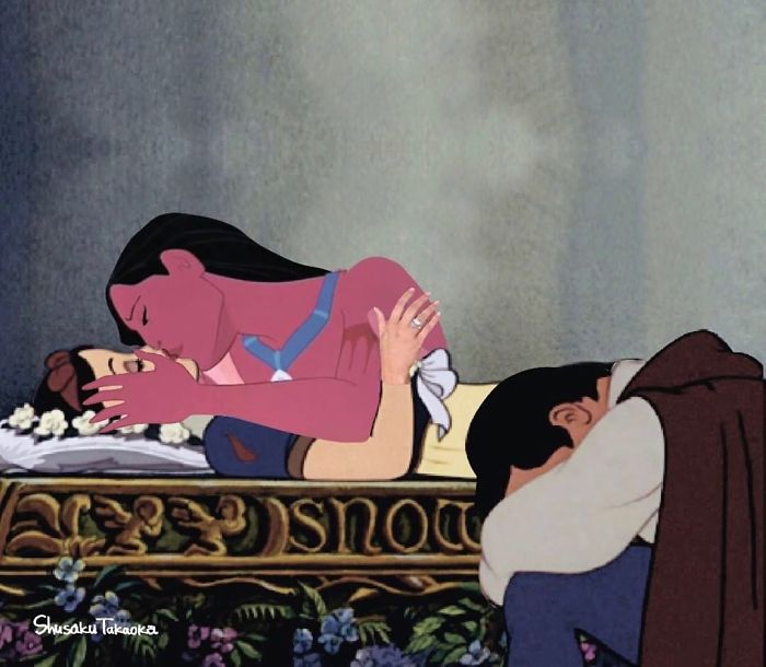 Artist Takes Away The Innocence From Disney Characters And Puts Them Into Wrong Scenarios (25 Pics)