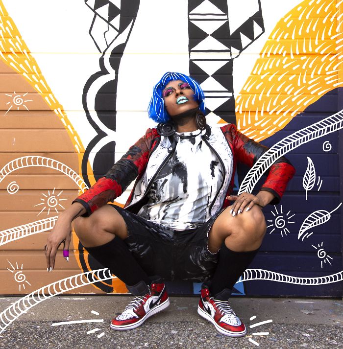 Using Body Paint, I Turn Myself Into Living Pop Art Illustrations Using Body Paint, I Turn Myself Into Living Pop Art Illustrations