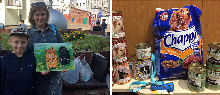 This 9-Year-Old Russian Boy ‘Sells’ His Custom Pet Paintings For Food And Supplies For Shelter Animals This 9-Year-Old Russian Boy ‘Sells’ His Custom Pet Paintings For Food And Supplies For Shelter Animals