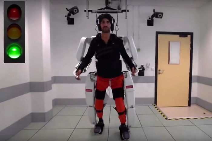 This Man Who Was Paralyzed For 4 Years Can Finally Walk Again With A Mind-Controlled Exoskeleton
