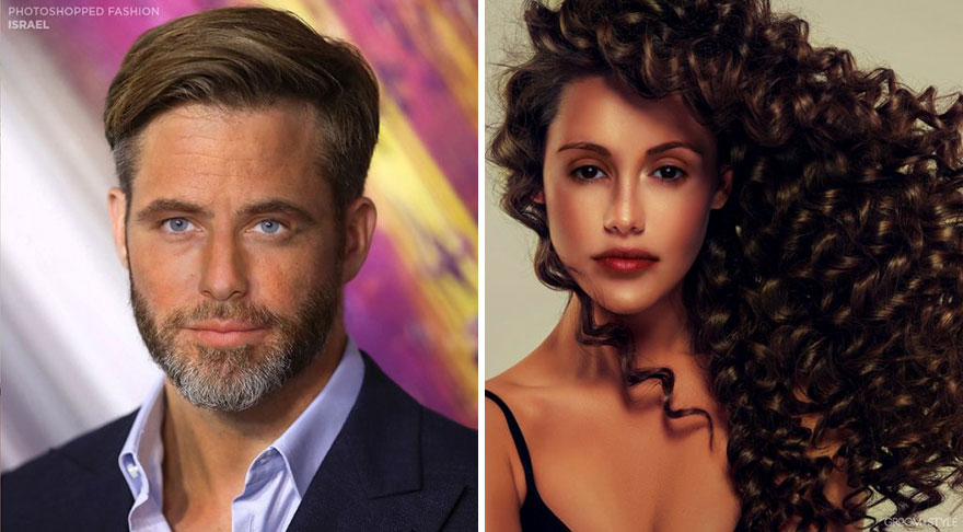 People From Around The World Edited These Man And Woman Headshots To Look Trendy In Their Country (27 Pics)