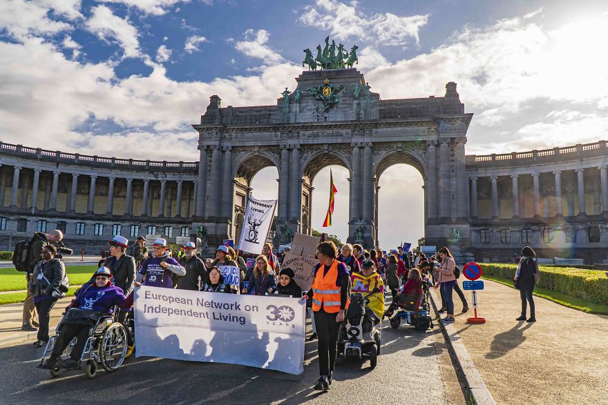 “Institution, No Solution” Was The Slogan Of Over 300 Disabled Activists Who Came To Brussels From All Over The World “Institution, No Solution” Was The Slogan Of Over 300 Disabled Activists Who Came To Brussels From All Over The World