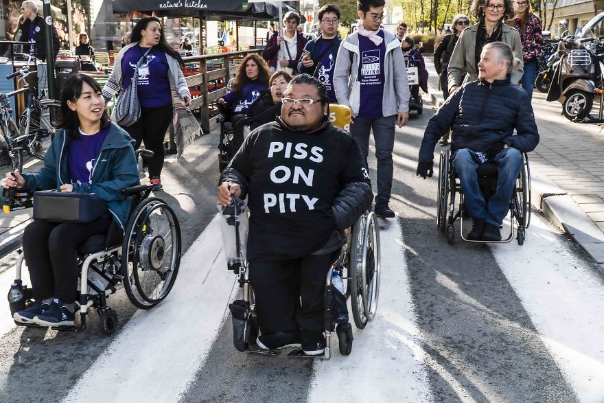 “Institution, No Solution” Was The Slogan Of Over 300 Disabled Activists Who Came To Brussels From All Over The World “Institution, No Solution” Was The Slogan Of Over 300 Disabled Activists Who Came To Brussels From All Over The World