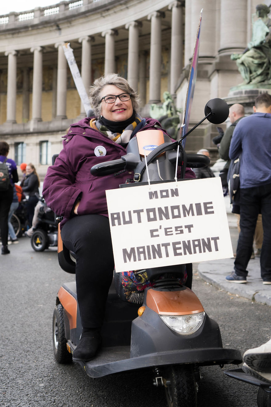 “Institution, No Solution” Was The Slogan Of Over 300 Disabled Activists Who Came To Brussels From All Over The World “Institution, No Solution” Was The Slogan Of Over 300 Disabled Activists Who Came To Brussels From All Over The World