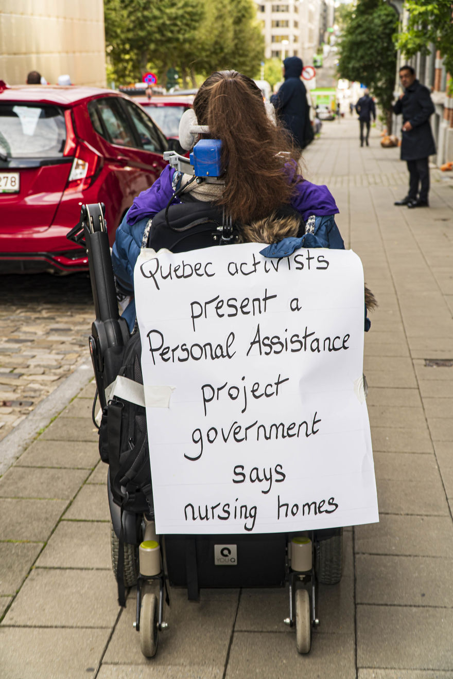 “Institution, No Solution” Was The Slogan Of Over 300 Disabled Activists Who Came To Brussels From All Over The World “Institution, No Solution” Was The Slogan Of Over 300 Disabled Activists Who Came To Brussels From All Over The World