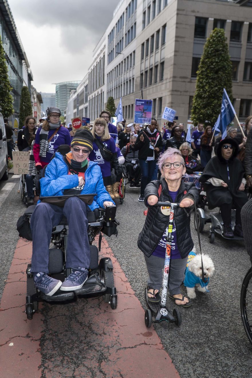 “Institution, No Solution” Was The Slogan Of Over 300 Disabled Activists Who Came To Brussels From All Over The World “Institution, No Solution” Was The Slogan Of Over 300 Disabled Activists Who Came To Brussels From All Over The World