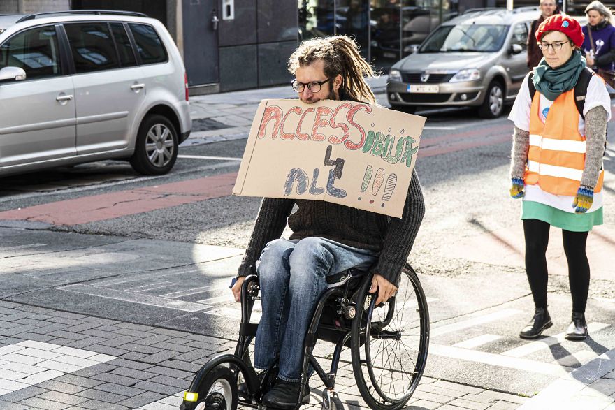 “Institution, No Solution” Was The Slogan Of Over 300 Disabled Activists Who Came To Brussels From All Over The World “Institution, No Solution” Was The Slogan Of Over 300 Disabled Activists Who Came To Brussels From All Over The World