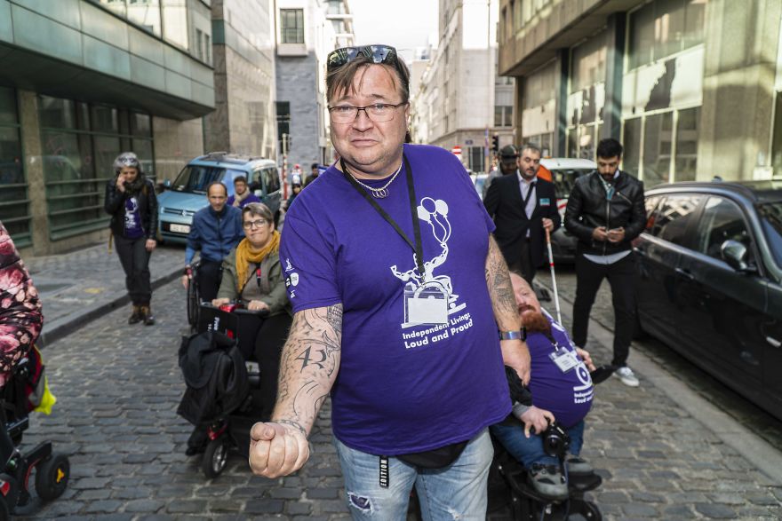 “Institution, No Solution” Was The Slogan Of Over 300 Disabled Activists Who Came To Brussels From All Over The World “Institution, No Solution” Was The Slogan Of Over 300 Disabled Activists Who Came To Brussels From All Over The World