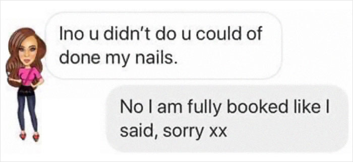 Woman Surprised To See Her Manicurist Shopping After She Said She’s Fully Booked, Confronts Her And Gets Roasted Woman Surprised To See Her Manicurist Shopping After She Said She’s Fully Booked, Confronts Her And Gets Roasted