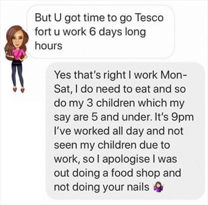 Woman Surprised To See Her Manicurist Shopping After She Said She’s Fully Booked, Confronts Her And Gets Roasted Woman Surprised To See Her Manicurist Shopping After She Said She’s Fully Booked, Confronts Her And Gets Roasted