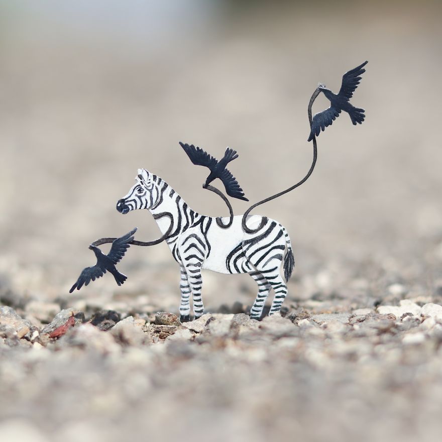 We Make Paper Cut Miniature Animals and One Takes 4 To 6 Hours To Complete We Make Paper Cut Miniature Animals and One Takes 4 To 6 Hours To Complete