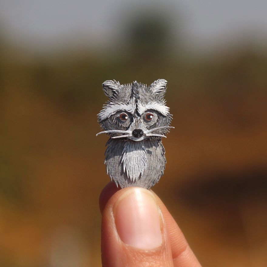 We Make Paper Cut Miniature Animals and One Takes 4 To 6 Hours To Complete We Make Paper Cut Miniature Animals and One Takes 4 To 6 Hours To Complete