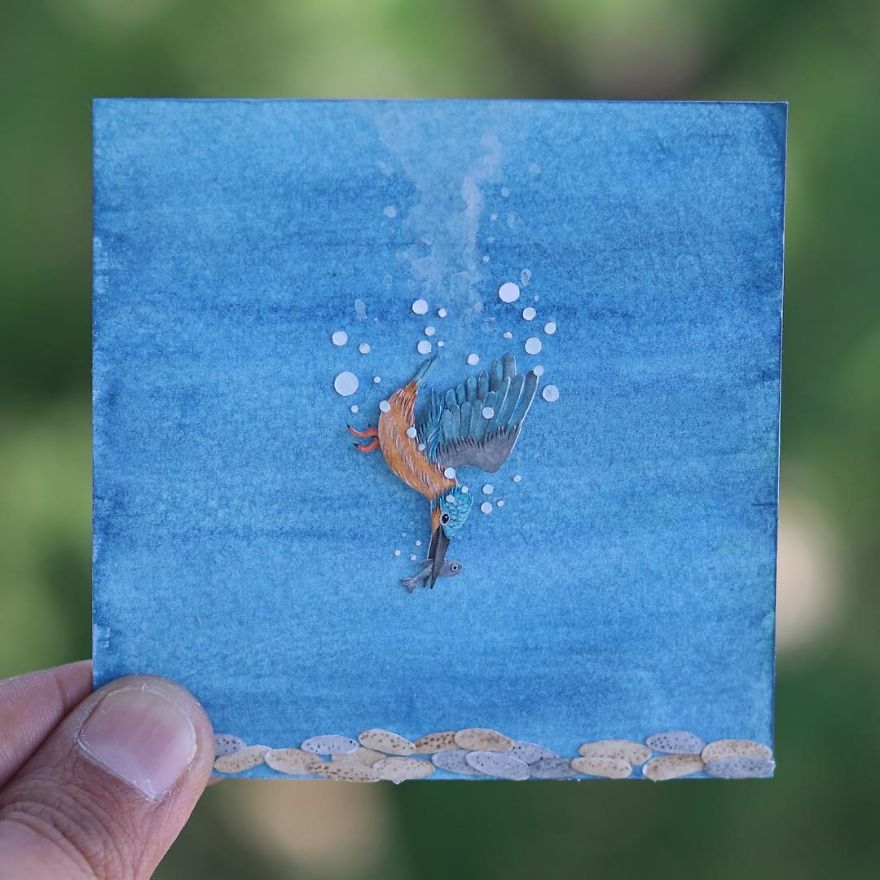 We Make Paper Cut Miniature Animals and One Takes 4 To 6 Hours To Complete We Make Paper Cut Miniature Animals and One Takes 4 To 6 Hours To Complete