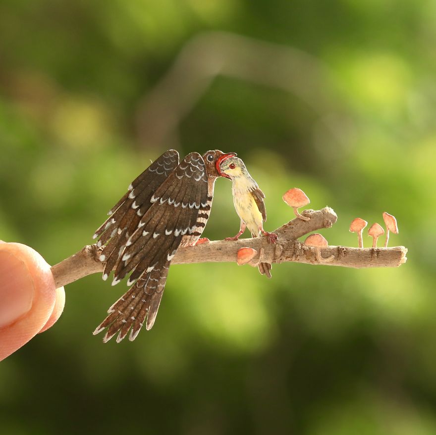 We Make Paper Cut Miniature Animals and One Takes 4 To 6 Hours To Complete We Make Paper Cut Miniature Animals and One Takes 4 To 6 Hours To Complete