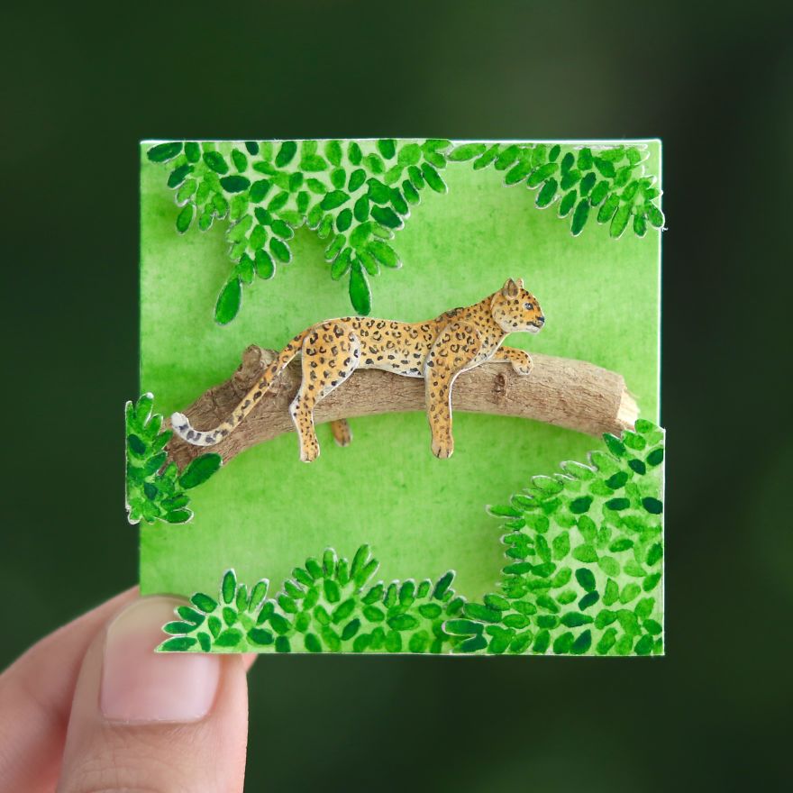 We Make Paper Cut Miniature Animals and One Takes 4 To 6 Hours To Complete We Make Paper Cut Miniature Animals and One Takes 4 To 6 Hours To Complete