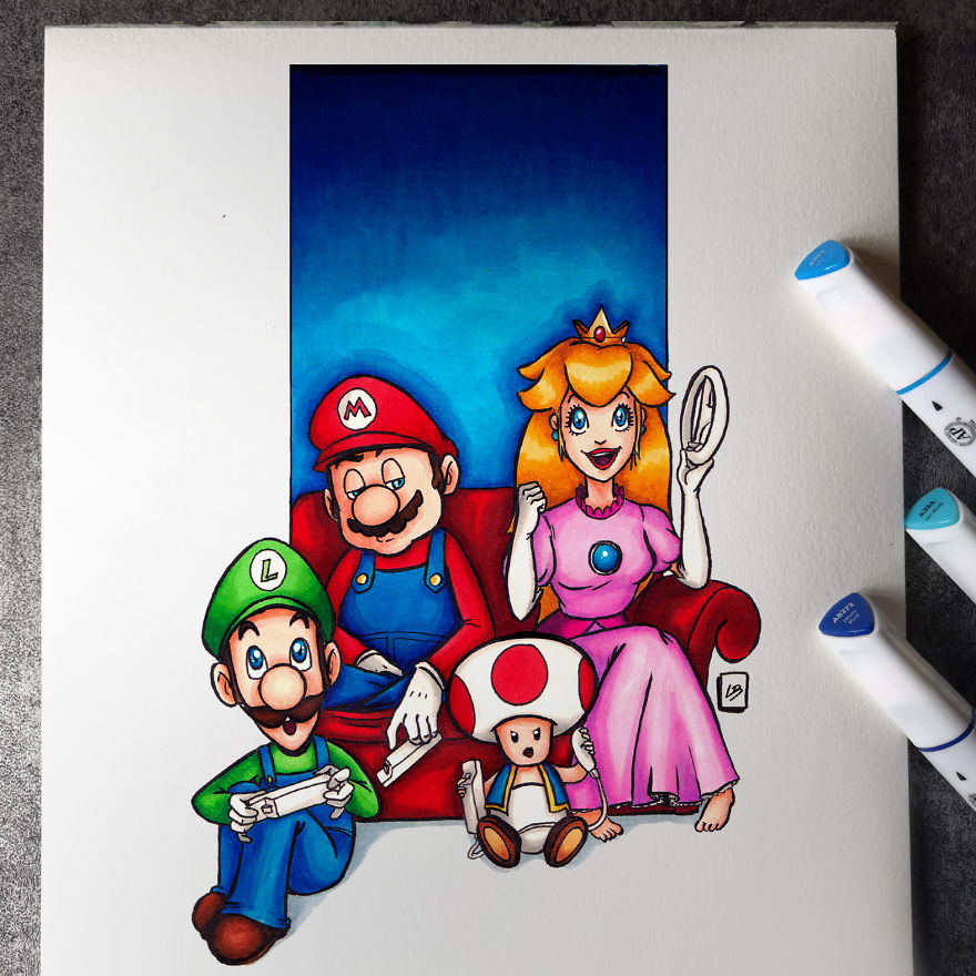 I Imagined What Would Happen If Video Game Characters Were Gamers (21 Pics) I Imagined What Would Happen If Video Game Characters Were Gamers (21 Pics)